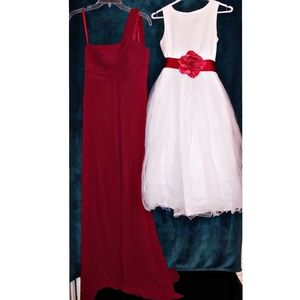 Bridesmaid and Flower girl wedding dresses